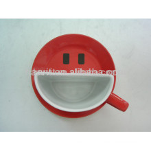 Wholesale Tea Cups Best Selling Retail Items High-temperature Color Stoneware Cup & Saucer